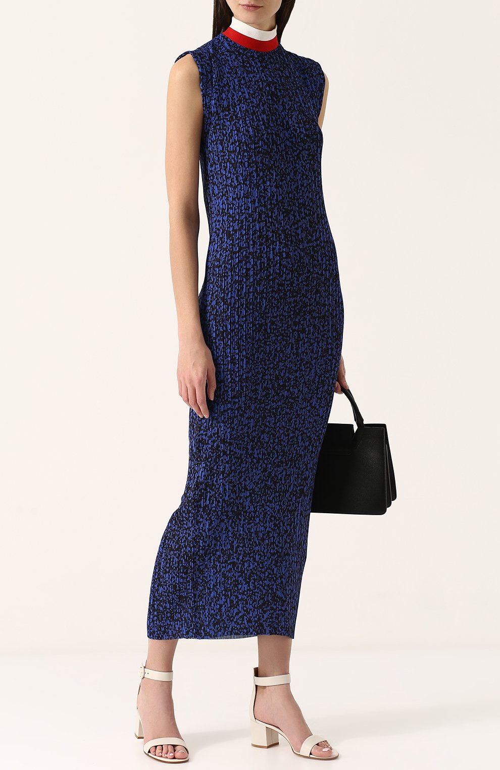 Плиссированное платье-миди с воротником-стойкой SOLACE LONDON, арт. 0S1762, фото 2