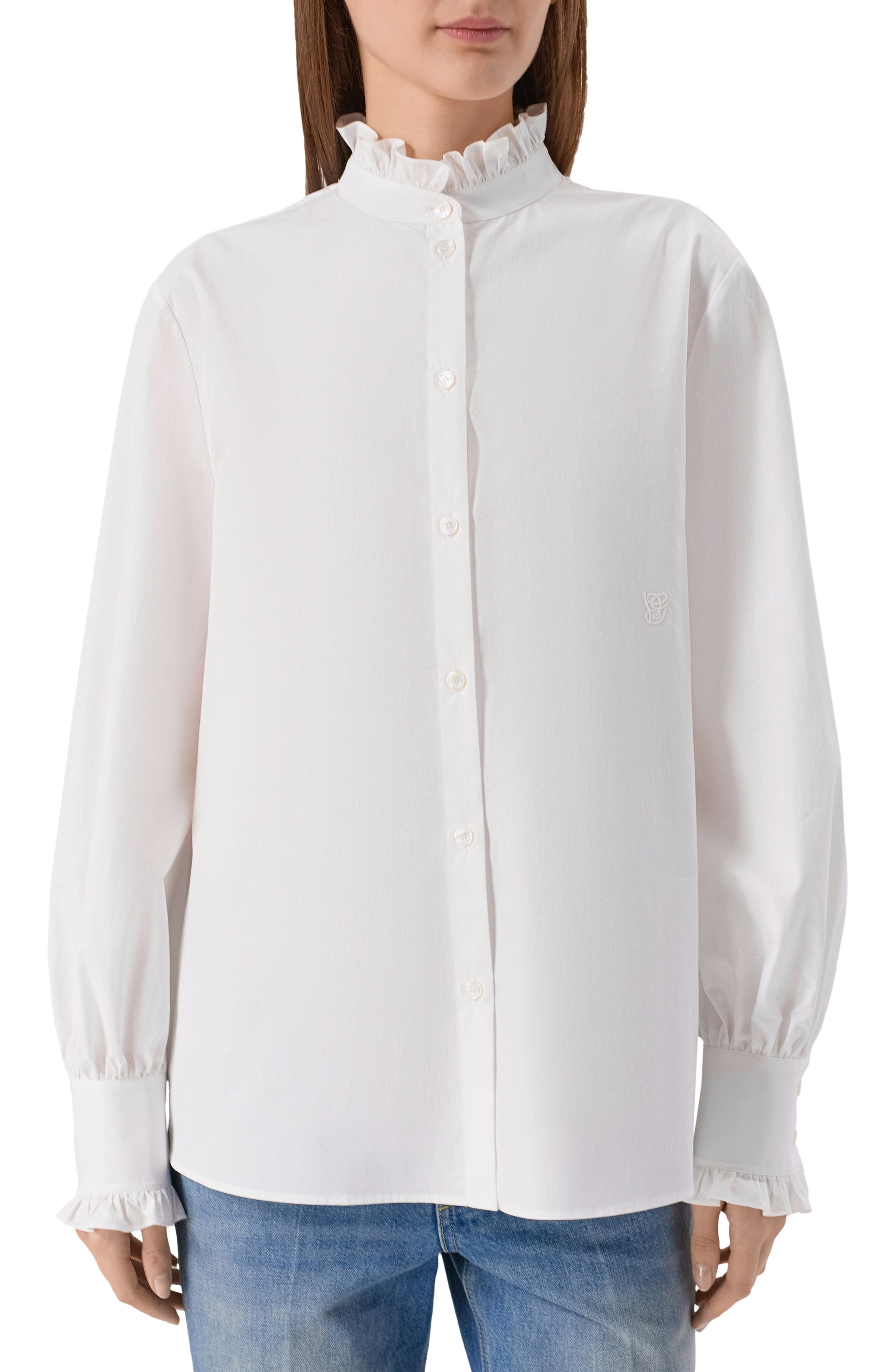 Хлопковая рубашка VALENTINO, арт. 7B3AB7R5/5A6, фото 3