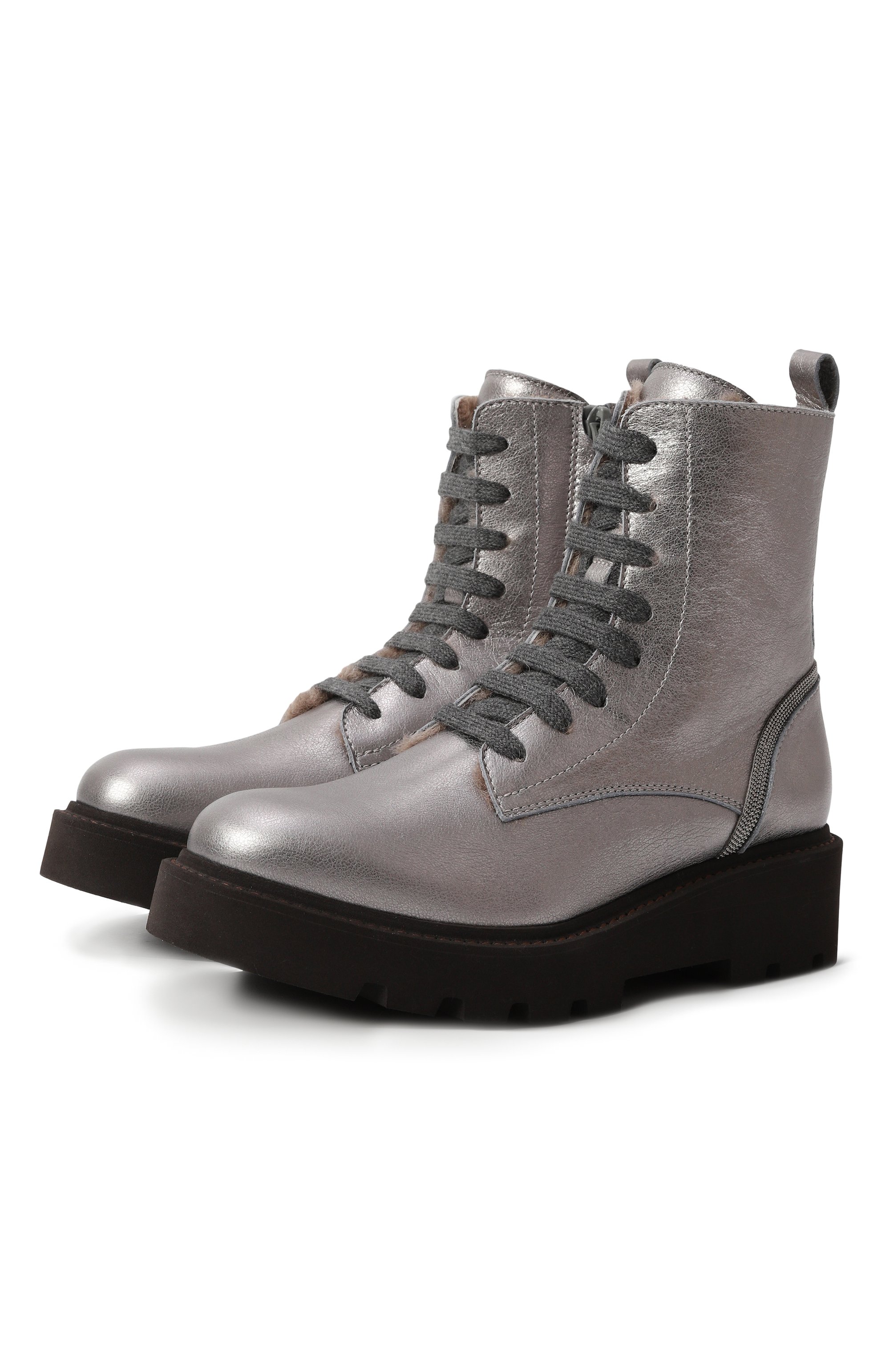 Кожаные ботинки BRUNELLO CUCINELLI, арт. BZLMN1G401, фото 1