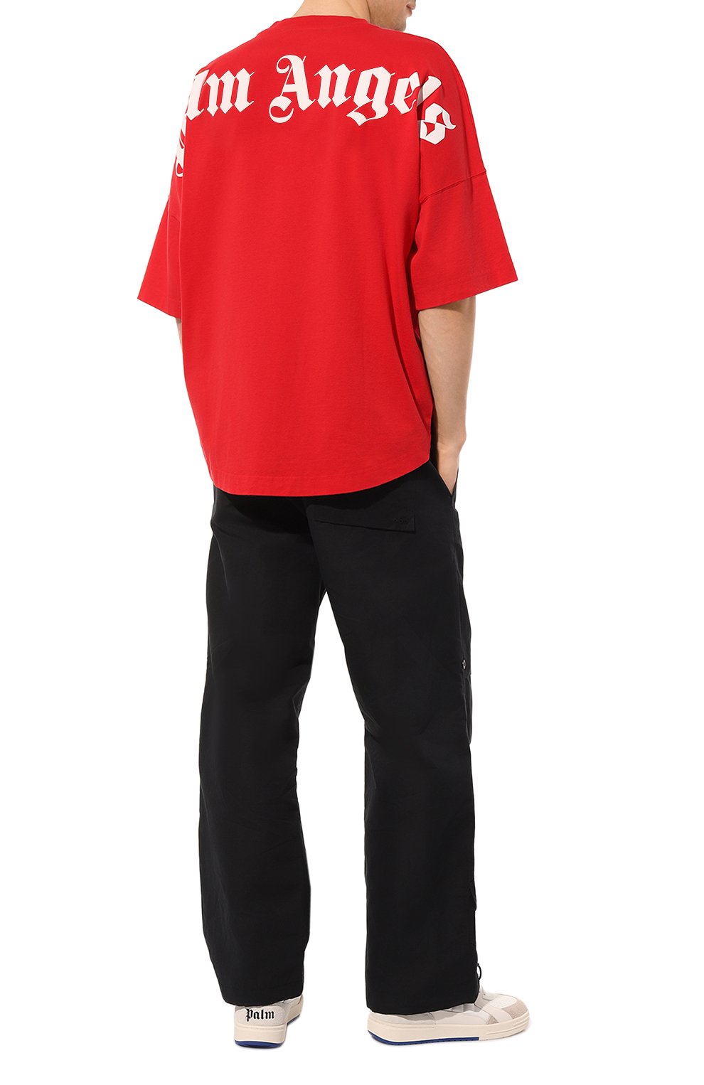 Хлопковая футболка PALM ANGELS, арт. PMAA002C99JER0062501, фото 2