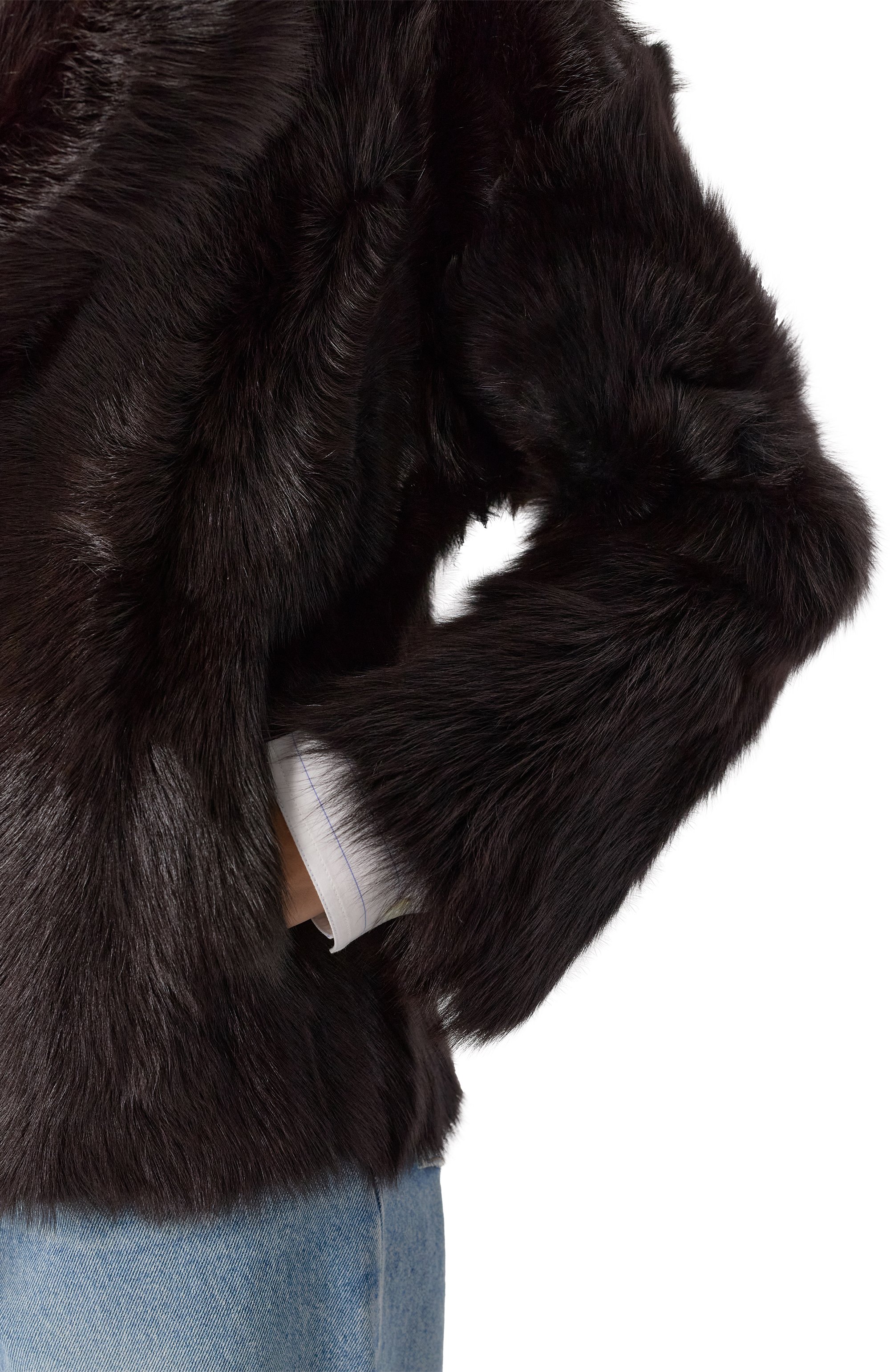 Шуба из овчины MANZONI24, арт. 25M1575R-S32N, фото 5