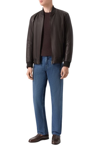 Кожаные пенни-лоферы PANTANETTI, арт. 19541D/G0THA, фото 2