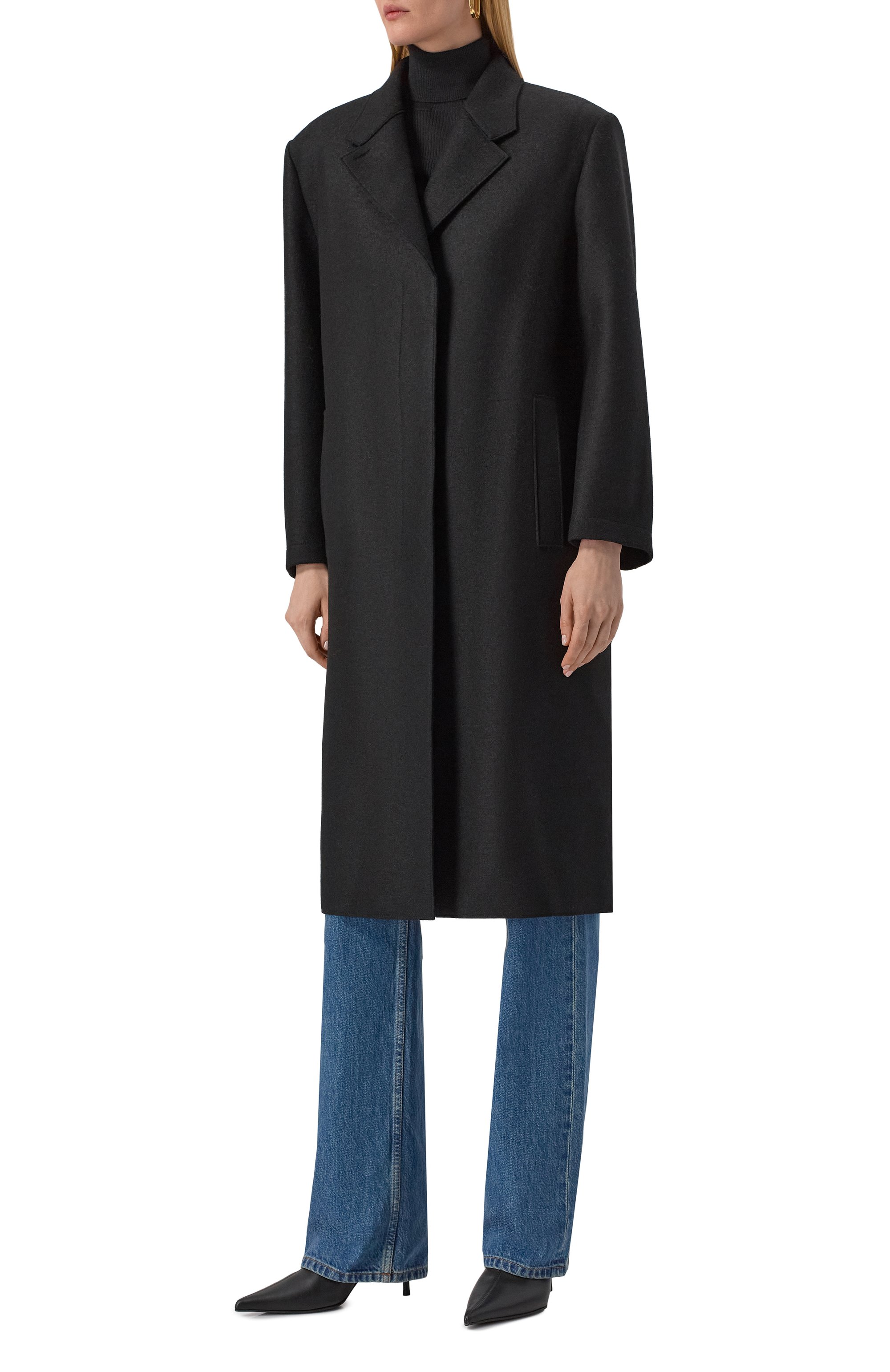 Шерстяное пальто HARRIS WHARF LONDON, арт. AA1678MLK, фото 3