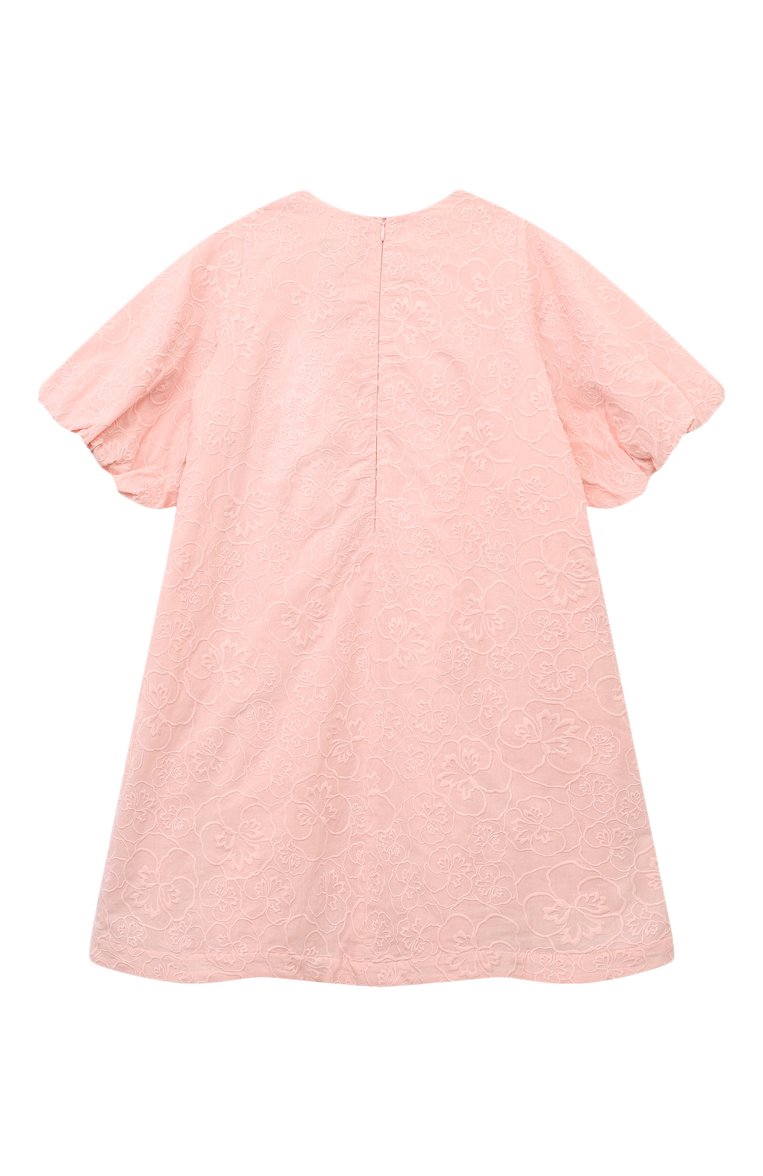 Детское хлопковое платье KENZO светло-розового цвета, арт. K60223/6-12 | Фото 2 (Материал подклада: Хлопок; Рукава: Короткие; Материал внешний: Хлопок; Случай: Повседневный; Девочки Кросс-КТ: Платье-одежда; Автоматизация состава: Проставлено; Автоматизация ТО: Проставлено; Ростовка одежда: 8 лет | 128 см, 12 лет | 152 см, 6 лет | 116 см, 10 - 11 лет | 140 - 146см)