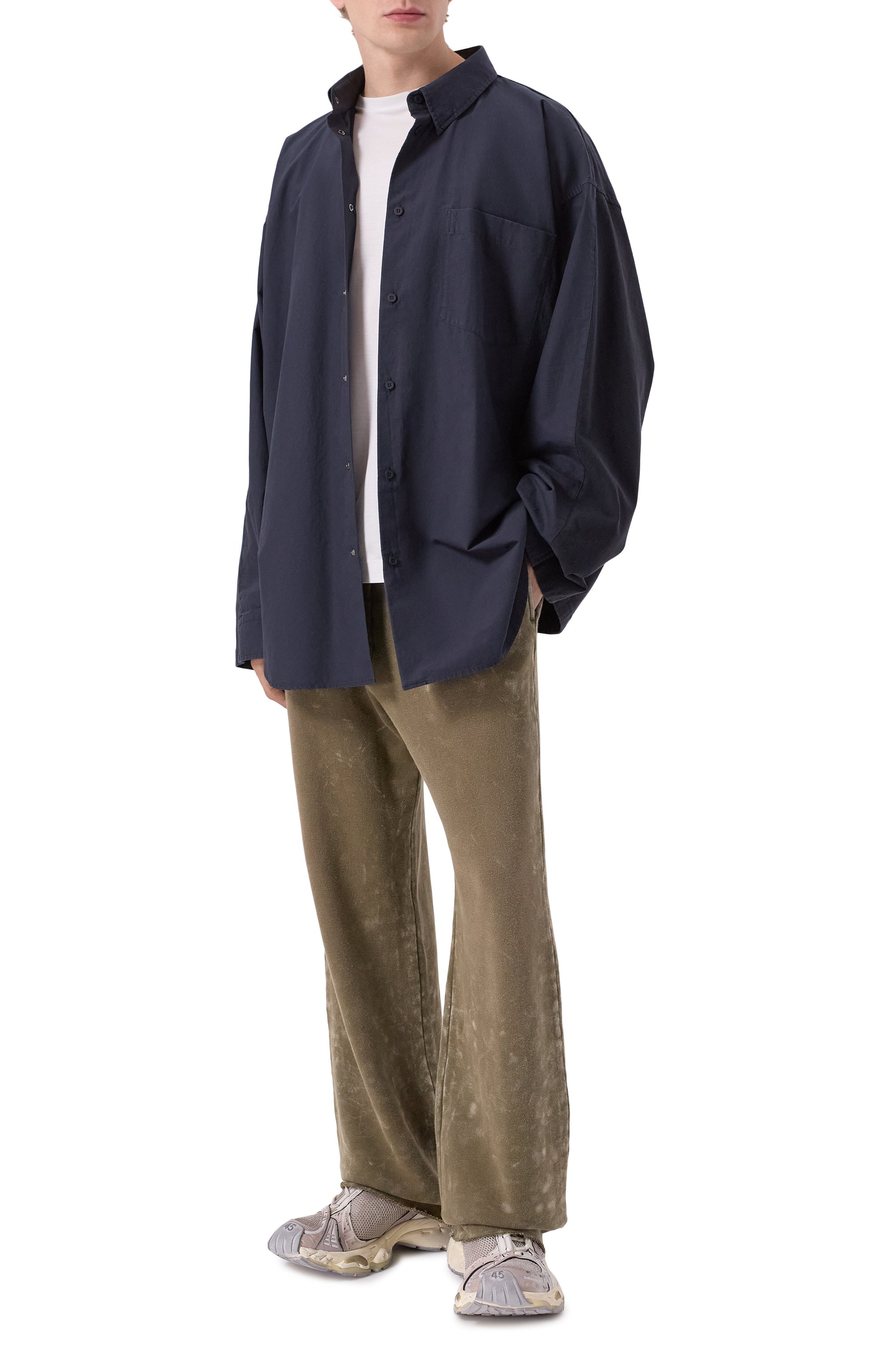 Хлопковая рубашка BALENCIAGA, арт. 839192/TNM60, фото 2