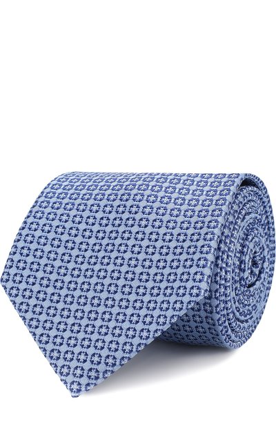 Мужской шелковый галстук с узором BRIONI, арт. 062I00/07430