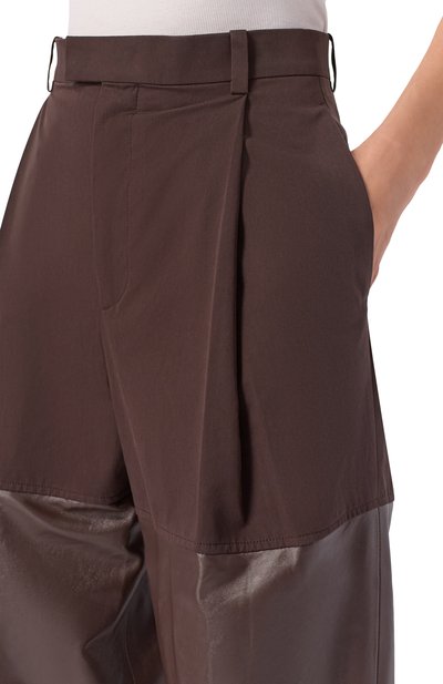 Комбинированные брюки BOTTEGA VENETA, арт. 852944/V6K00, фото 5
