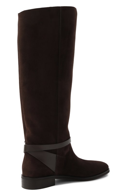 Замшевые сапоги Lawton Jimmy Choo LAWT0N KB FLAT/ALR Коричневый  LAWT0N KB FLAT/ALR Фото 5