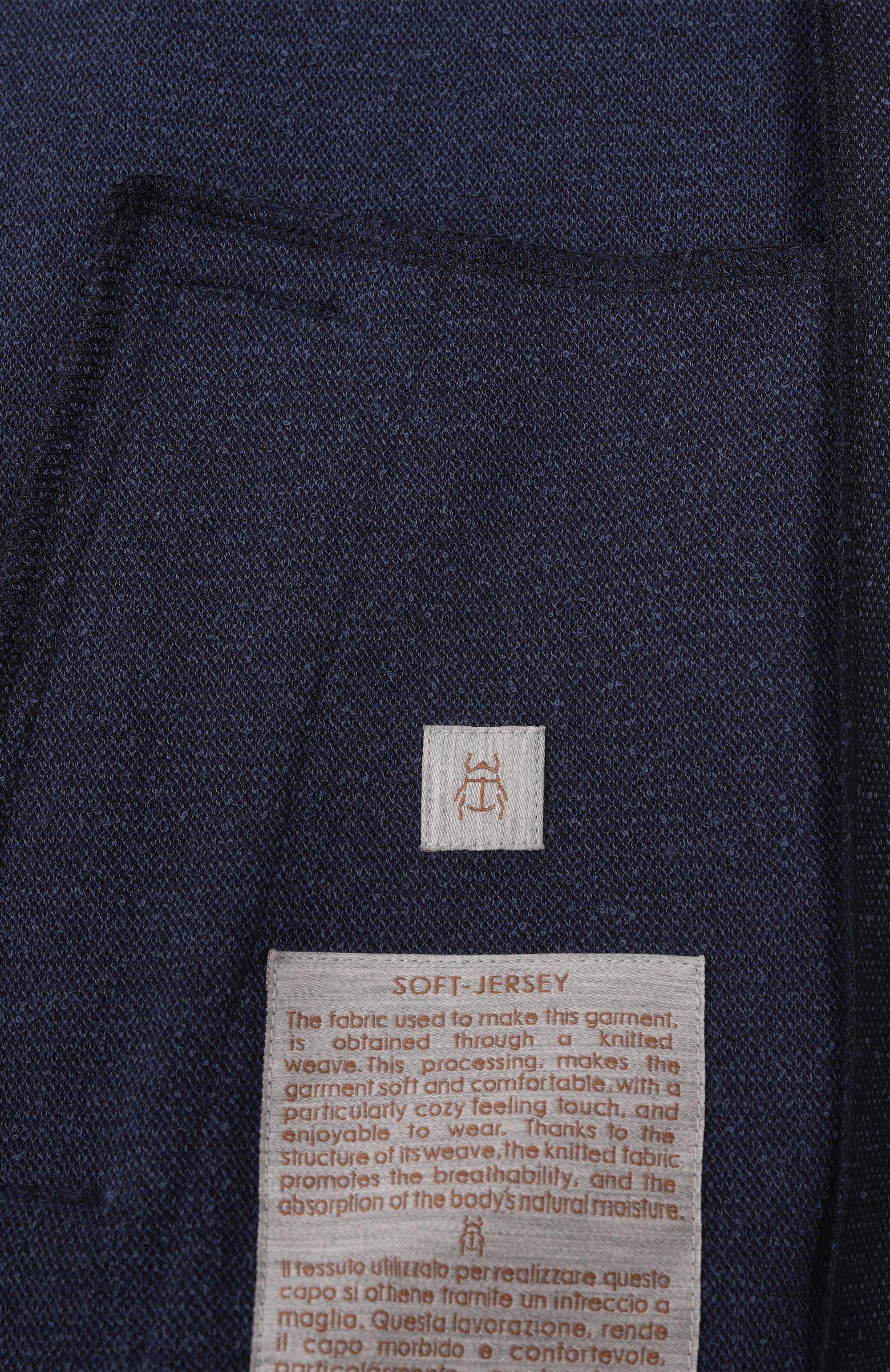 Толстовка CAPOBIANCO темно-синего цвета по цене 89950 руб., арт. 18M450.ST00., фото 7 Толстовка CAPOBIANCO, арт. 18M450.ST00., фото 7