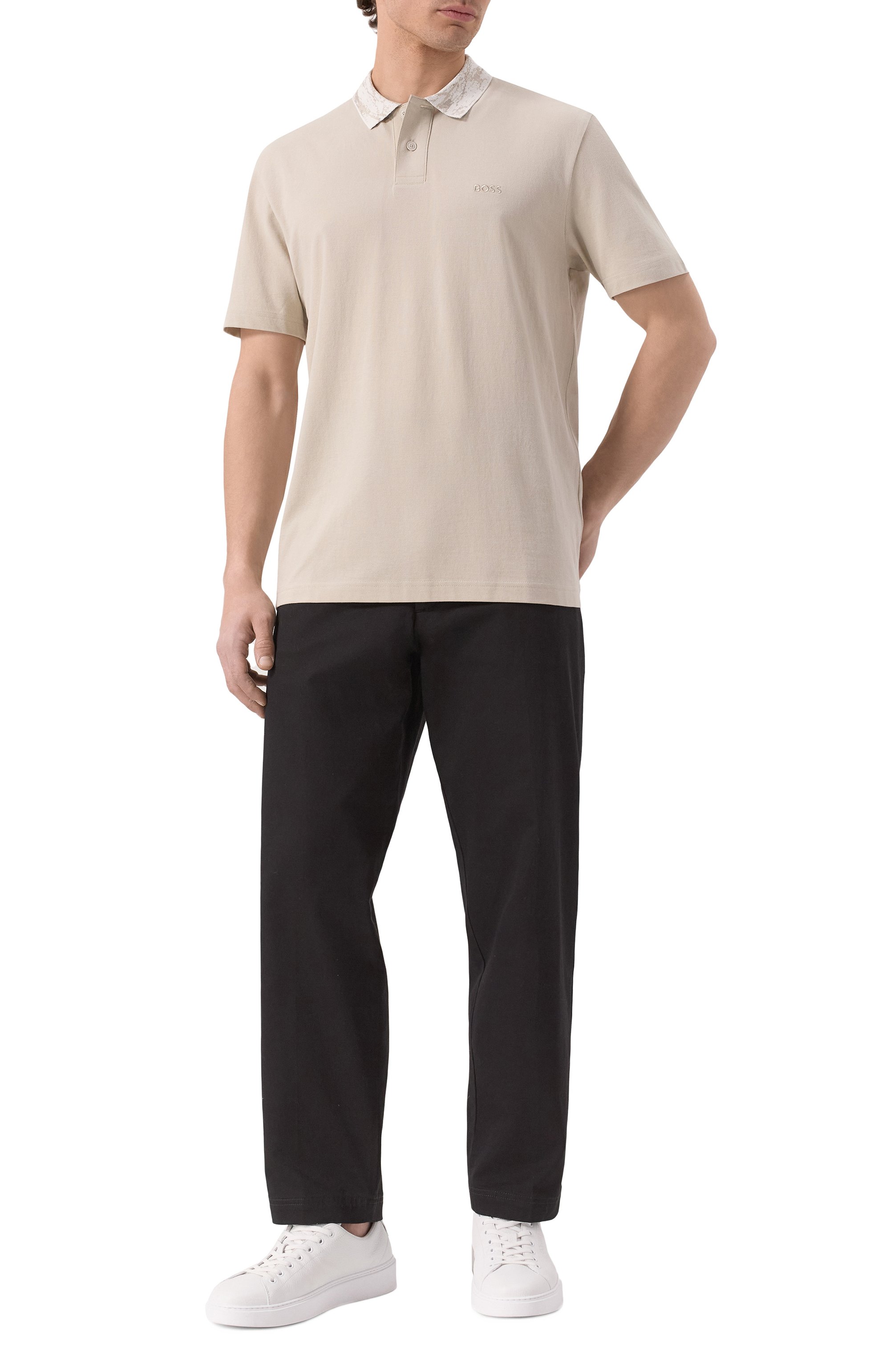 Хлопковое поло BOSS ORANGE, арт. 50537212, фото 2