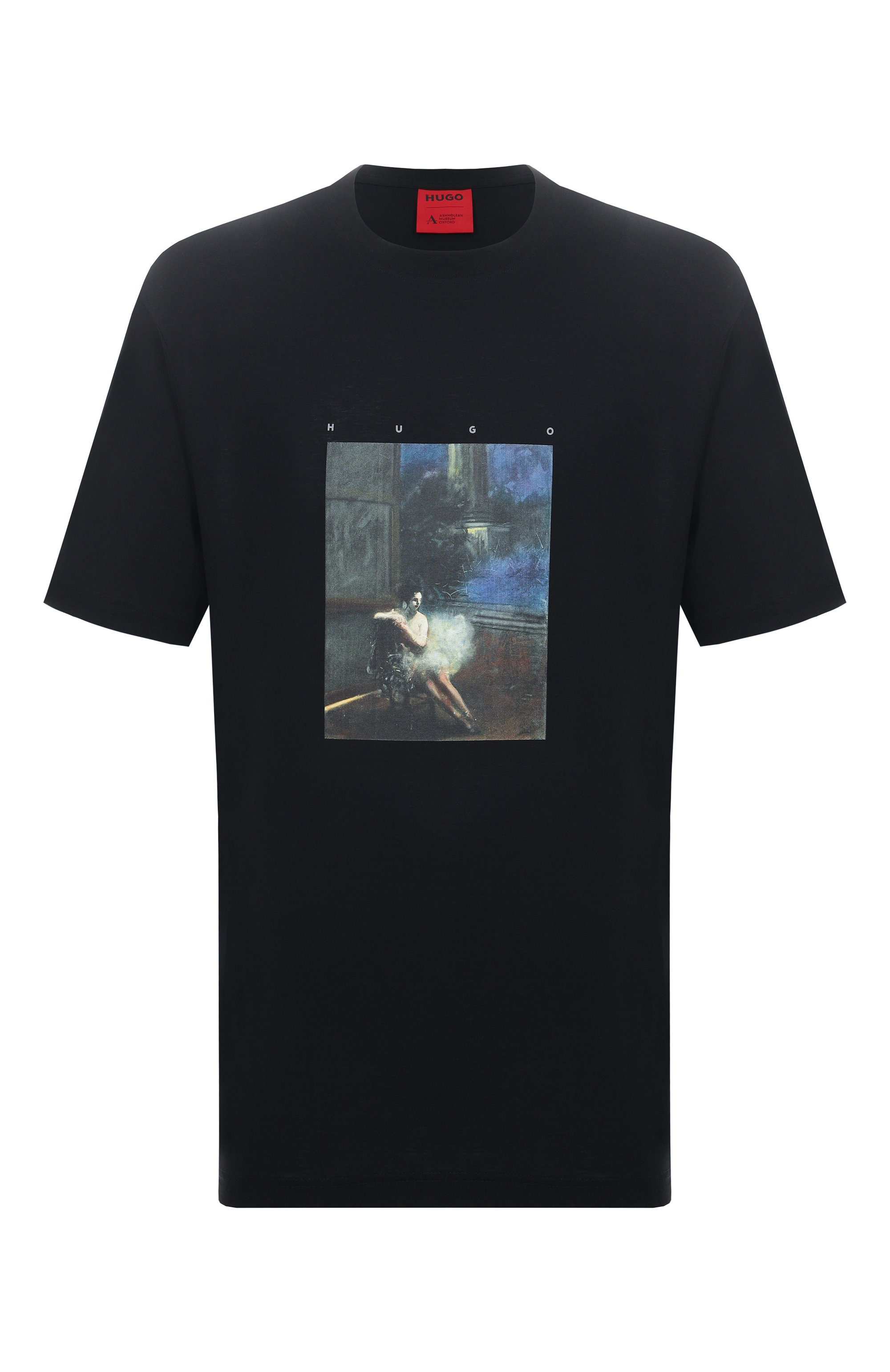 Хлопковая футболка hugo x apoh HUGO черного цвета по цене 6995 руб., арт. 50545995, фото 1 Хлопковая футболка hugo x apoh HUGO, арт. 50545995, фото 1