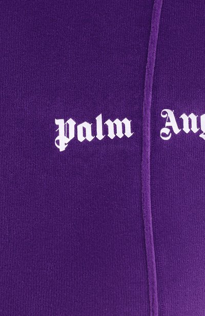 Хлопковый кардиган PALM ANGELS фиолетового цвета по цене 45450 руб., арт. PWBD022F20FAB0023701, фото 5 Хлопковый кардиган PALM ANGELS, арт. PWBD022F20FAB0023701, фото 5