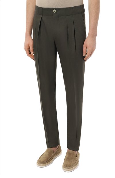 Брюки изо льна и шерсти STEFANO RICCI, арт. M1T24SR015/WL003L, фото 3