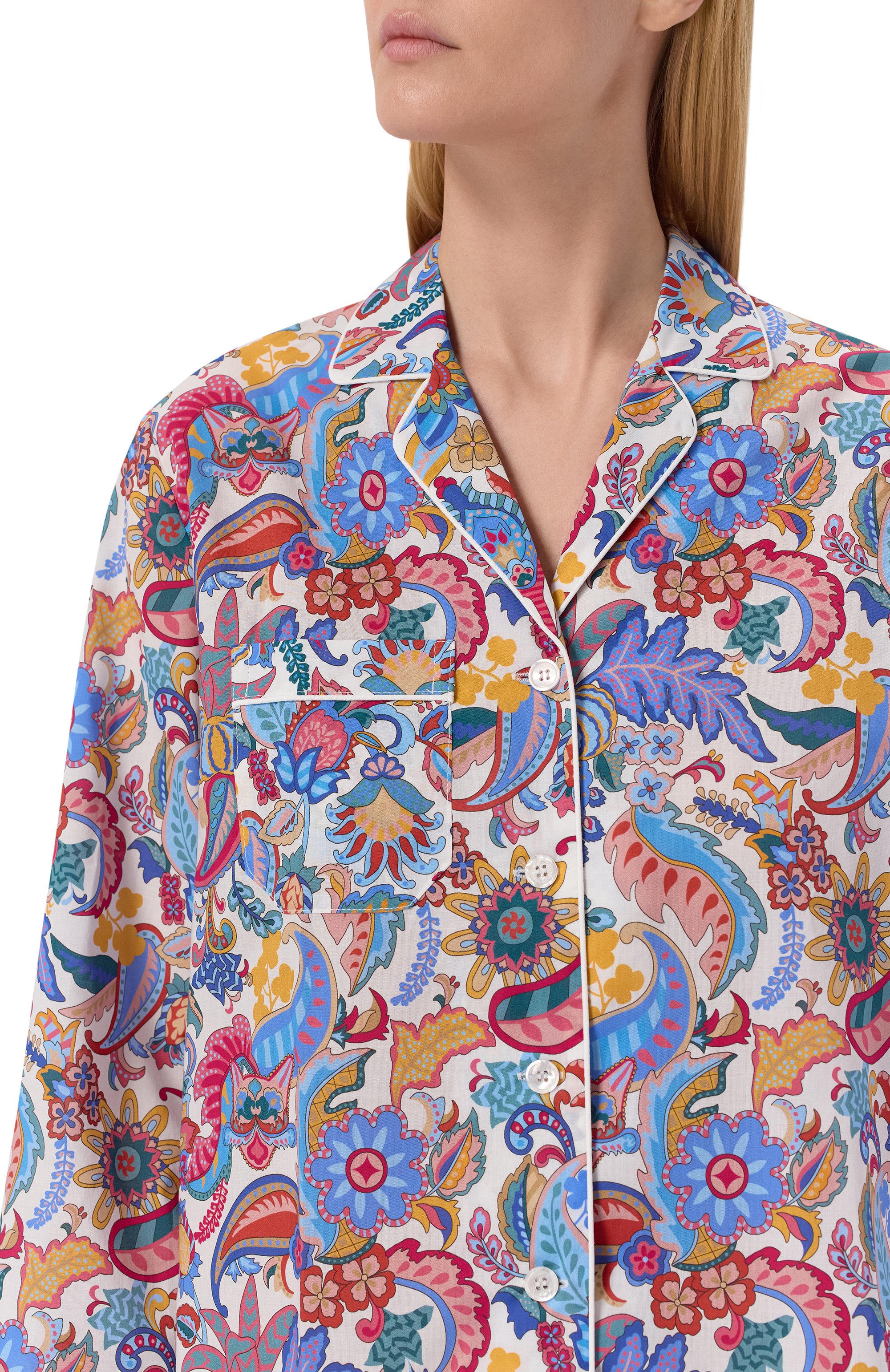 Хлопковая пижама DEREK ROSE разноцветного цвета по цене 40950 руб., арт. 2012/LEDB089, фото 7 Хлопковая пижама DEREK ROSE, арт. 2012/LEDB089, фото 7