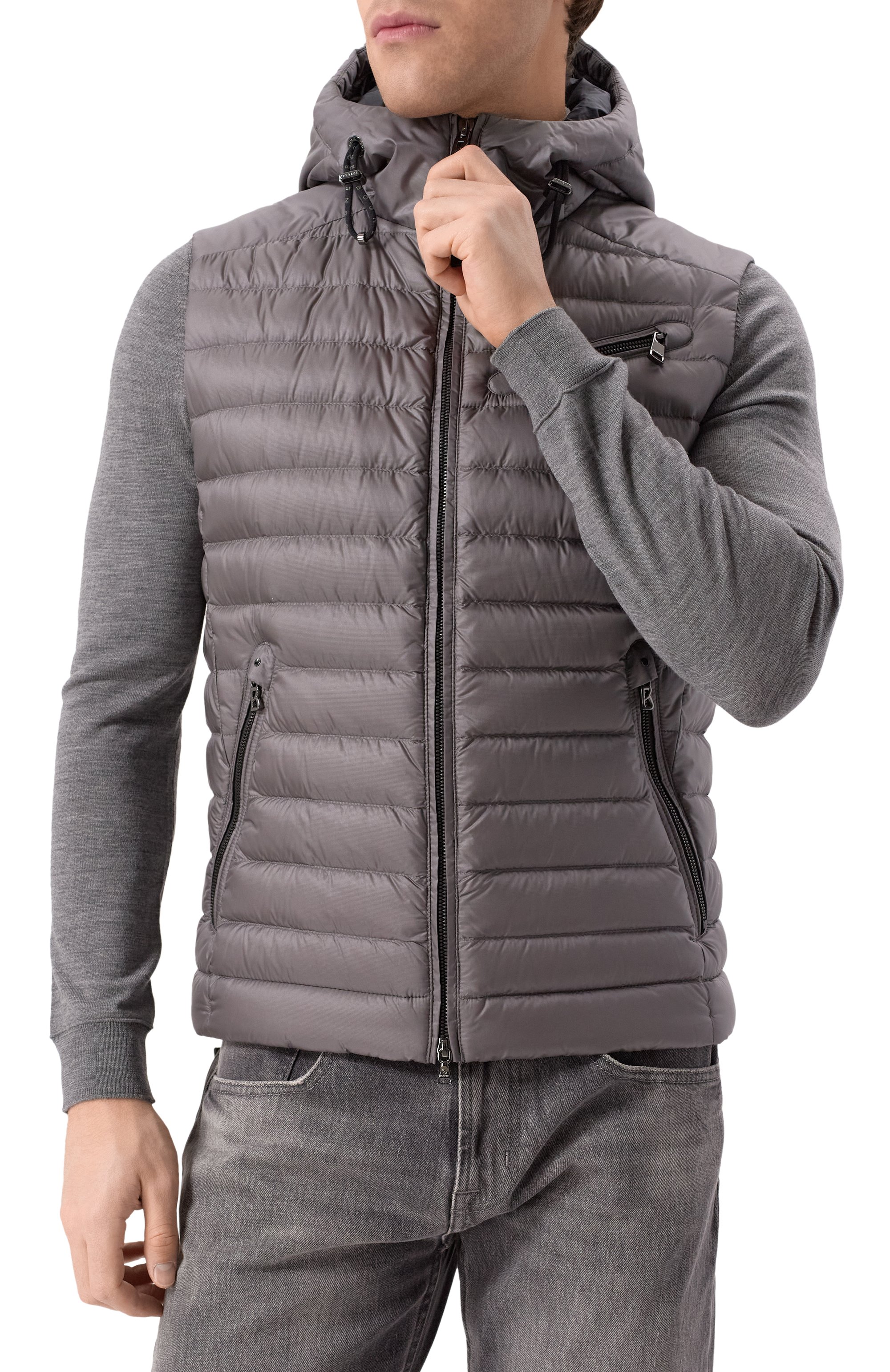 Пуховый жилет BOGNER серого цвета по цене 66100 руб., арт. 38039398, фото 3 Пуховый жилет BOGNER, арт. 38039398, фото 3