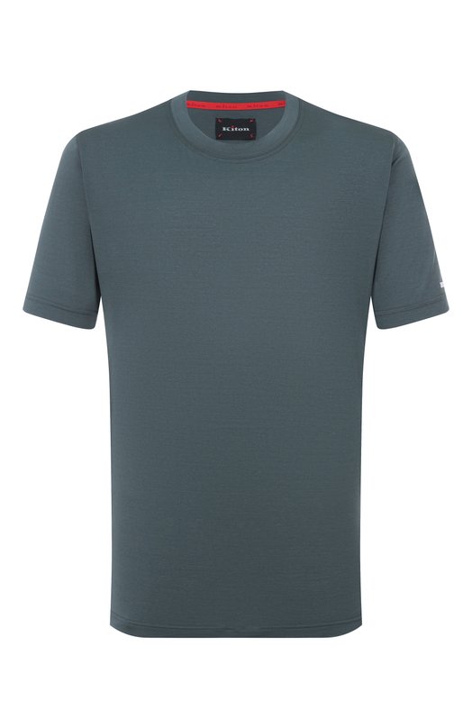 Хлопковая футболка Kiton UMK0721K325 Зелёный UMK0721K325