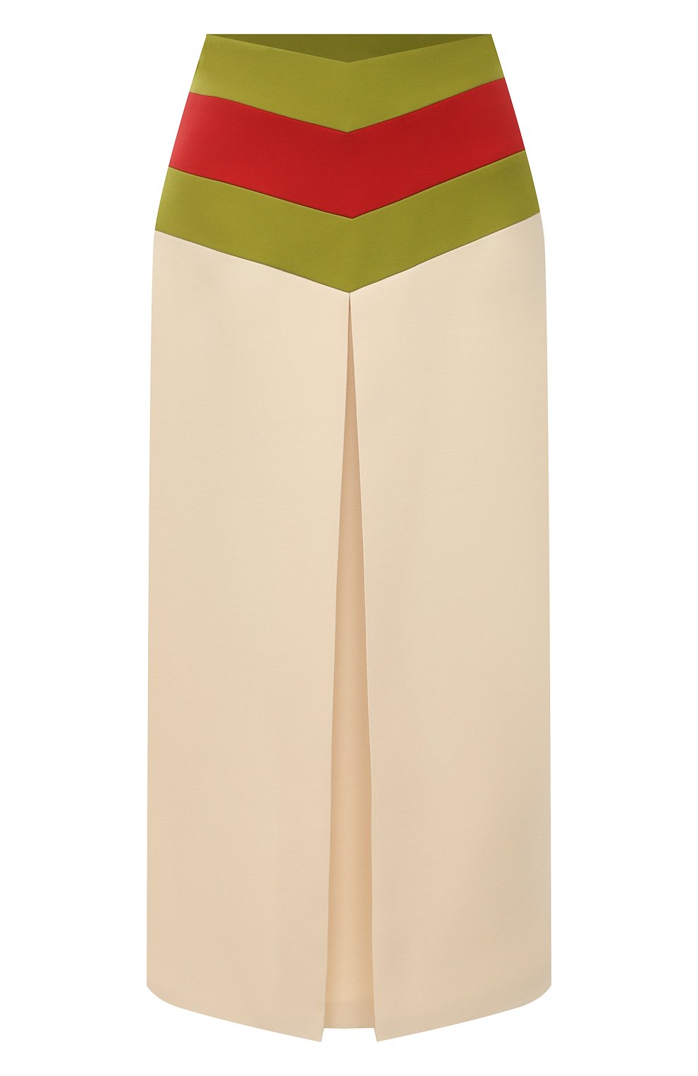 Юбка из шелка и шерсти GUCCI кремового цвета по цене 187200 руб., арт. 669707/ZAD88, фото 1 Юбка из шелка и шерсти GUCCI, арт. 669707/ZAD88, фото 1