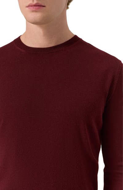 Шерстяной джемпер CORNELIANI бордового цвета по цене 45250 руб., арт. 26M500-2625100, фото 5 Шерстяной джемпер CORNELIANI, арт. 26M500-2625100, фото 5