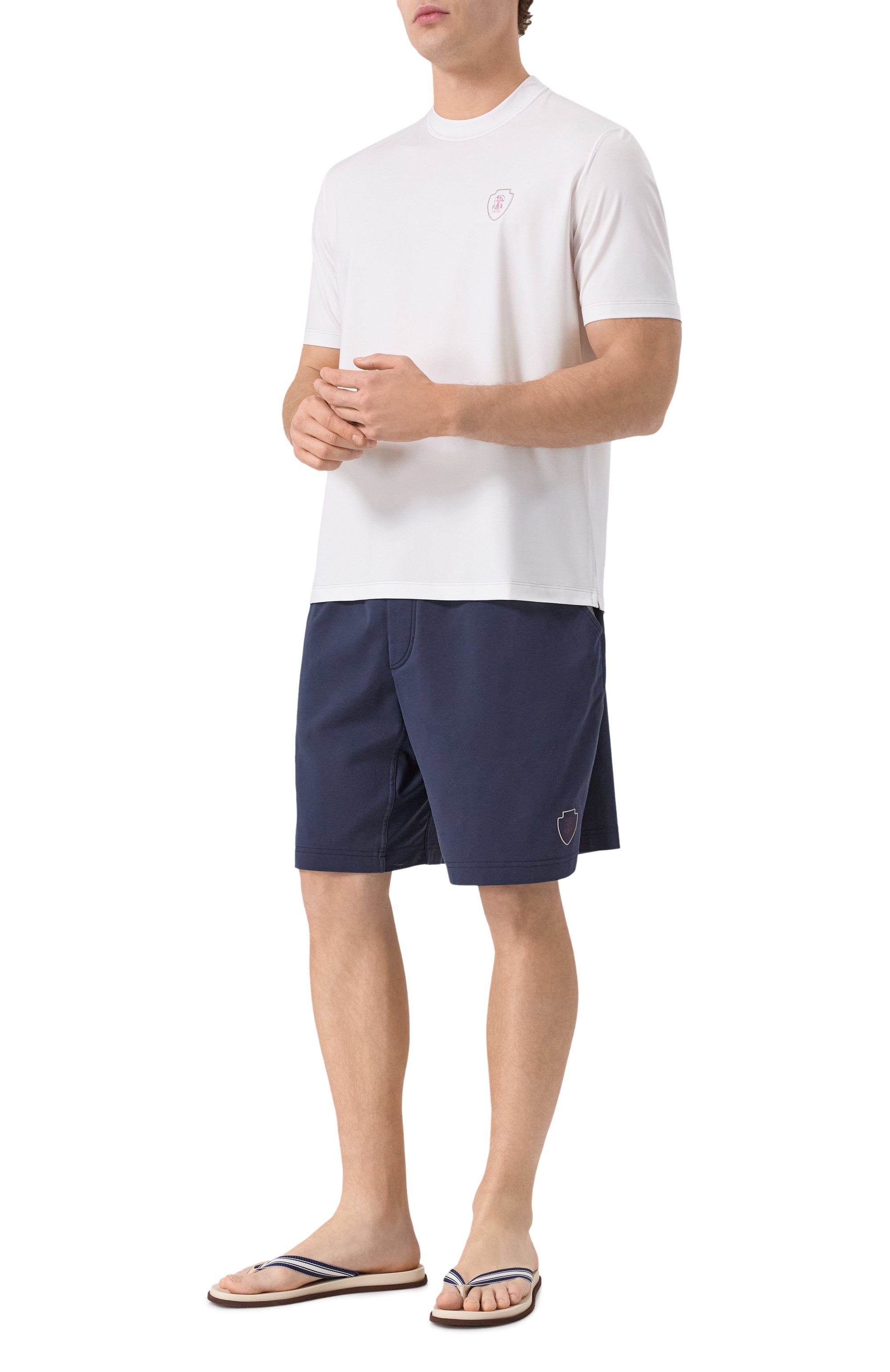 Комбинированные шлепанцы BRUNELLO CUCINELLI, арт. MZUNAVH328, фото 2