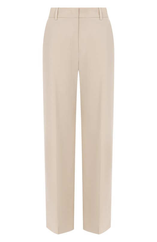 Шерстяные брюки Weekend Max Mara ANG0LA Кремовый ANG0LA
