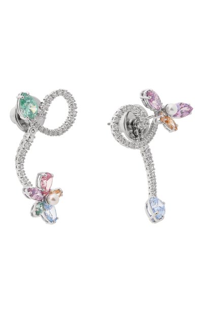 Серьги ariana grande x swarovsky SWAROVSKI серебряного цвета по цене 33900 руб., арт. 5749190, фото 3 Серьги ariana grande x swarovsky SWAROVSKI, арт. 5749190, фото 3