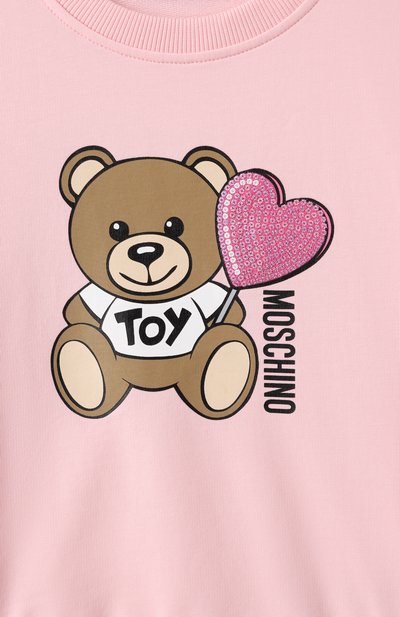 Хлопковый свитшот MOSCHINO, арт. HDF066/LDA00/4-8, фото 3