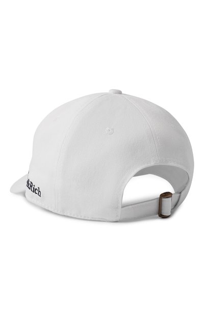 Хлопковая бейсболка SPORTY AND RICH белого цвета по цене 10750 руб., арт. AC040712005WH01, фото 2 Хлопковая бейсболка SPORTY AND RICH, арт. AC040712005WH01, фото 2