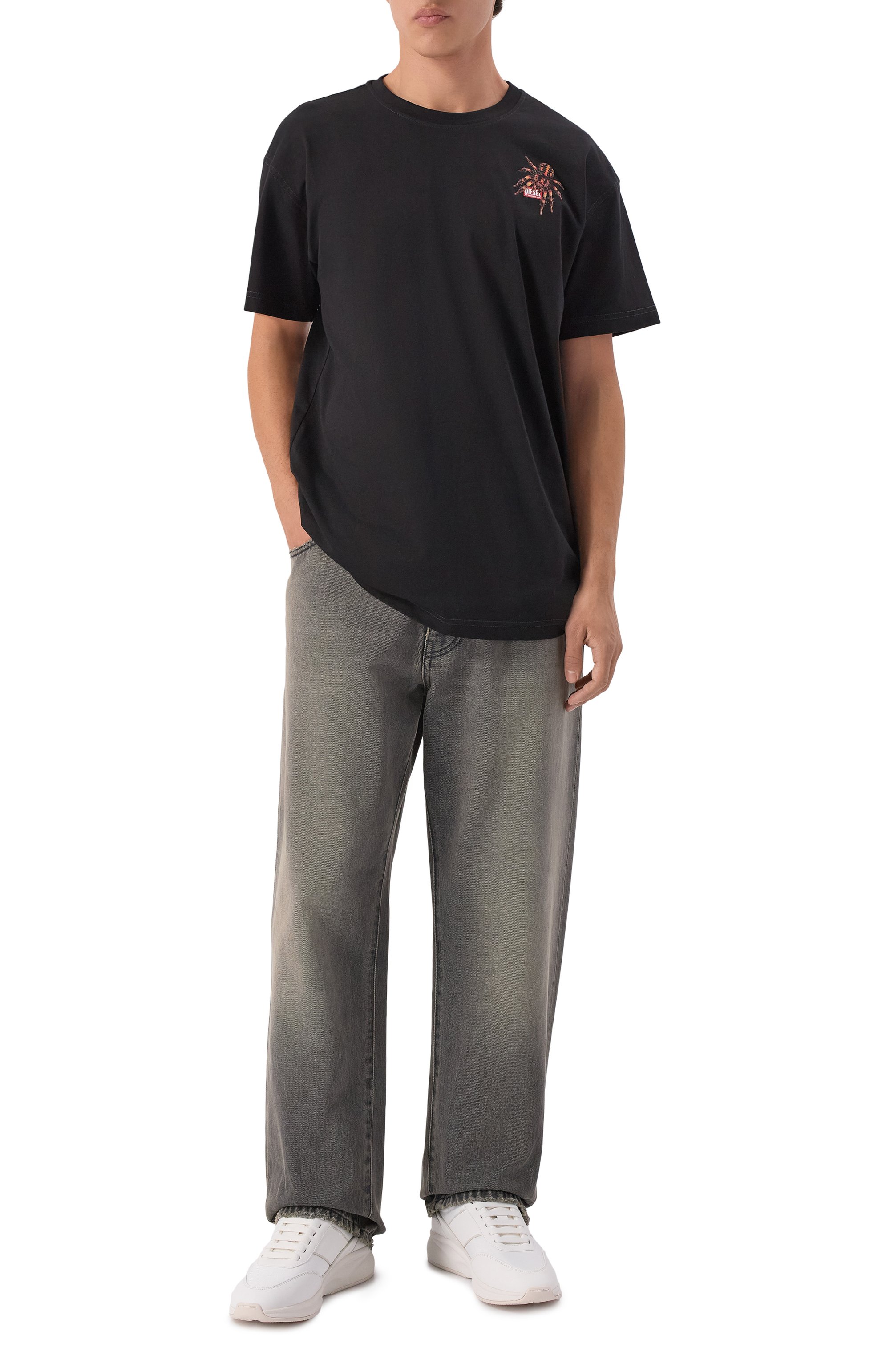 Хлопковая футболка DIESEL, арт. A19662/0QIAM, фото 2