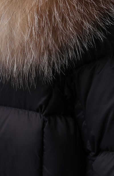 Пуховый комбинезон с мехом MONCLER, арт. G2-951-1G506-02-53079/9-12M, фото 3