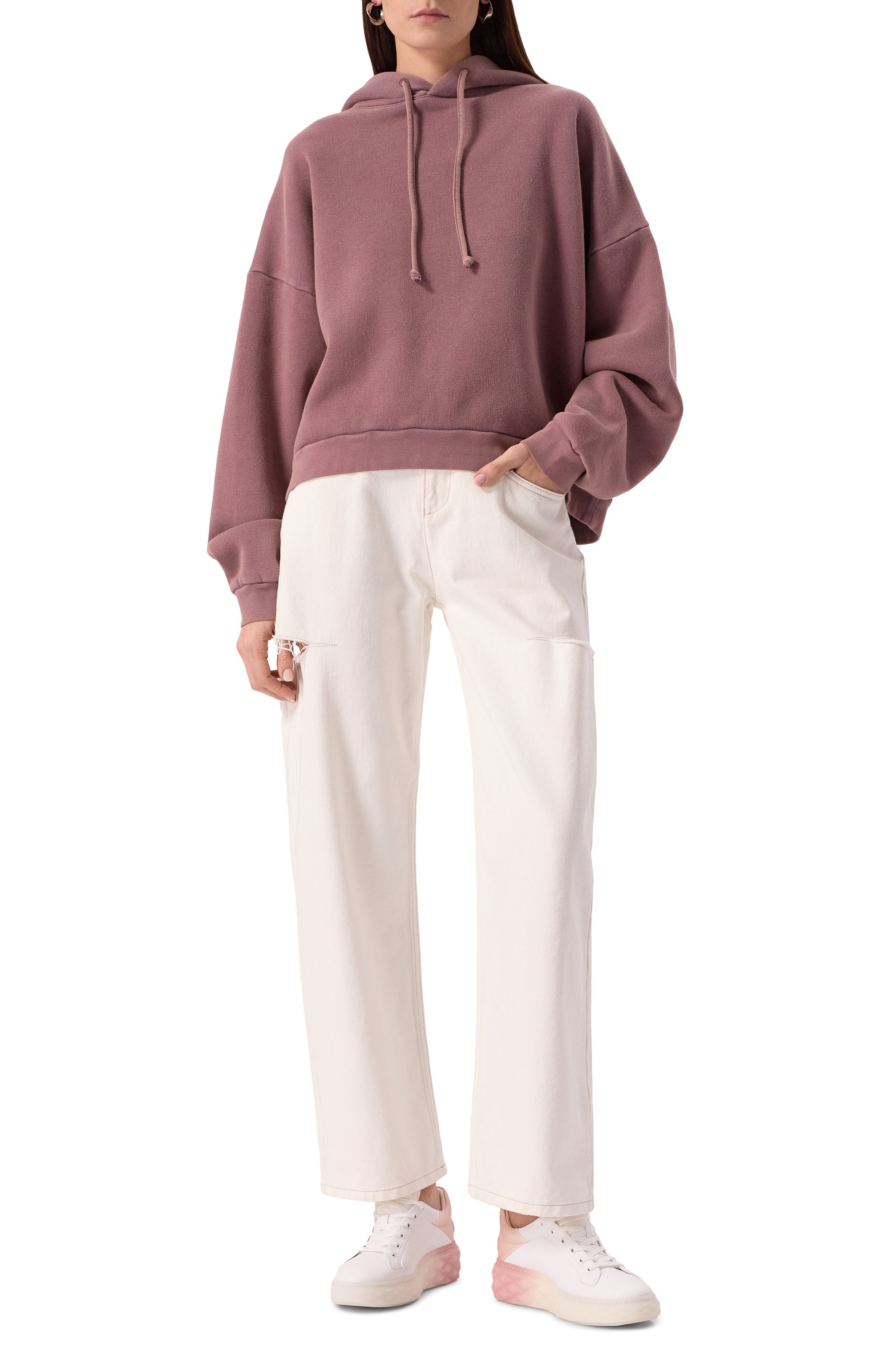 Кожаные кеды diamond maxi f ii JIMMY CHOO, арт. DIAM0ND MAXI/F II/BFA, фото 2