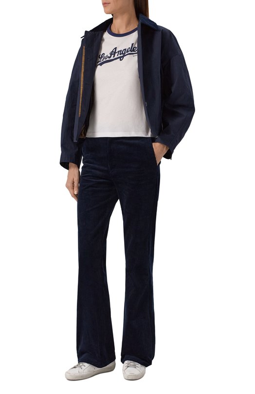 Хлопковая футболка Sporty & Rich x LA Dodgers Sporty and Rich T0073627667WH50 Белый  T0073627667WH50 Фото 2