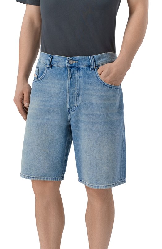 Джинсовые шорты Regular Diesel A06430/0BEBF Голубой  A06430/0BEBF Фото 3