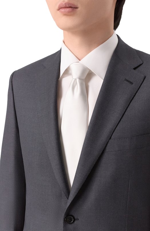 Шелковый галстук Stefano Ricci CCXL/28000 Белый  CCXL/28000 Фото 2