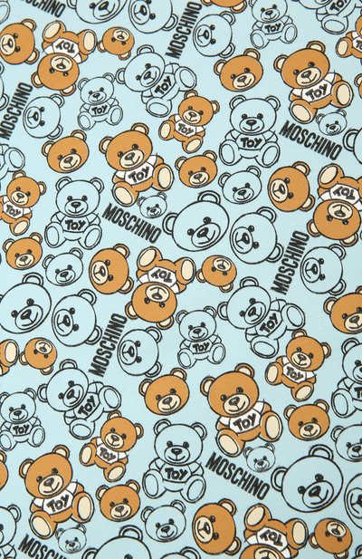 Хлопковое одеяло MOSCHINO голубого цвета по цене 12550 руб., арт. M8B000/LDB46, фото 2 Хлопковое одеяло MOSCHINO, арт. M8B000/LDB46, фото 2