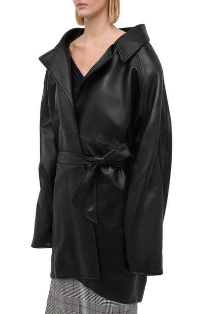 Кожаное пальто BALENCIAGA, арт. 640982/TES07, фото 4