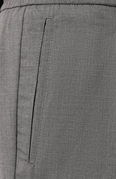 Шерстяные брюки KITON светло-серого цвета по цене 140500 руб., арт. UP1LACJ0752B, фото 5 Шерстяные брюки KITON, арт. UP1LACJ0752B, фото 5