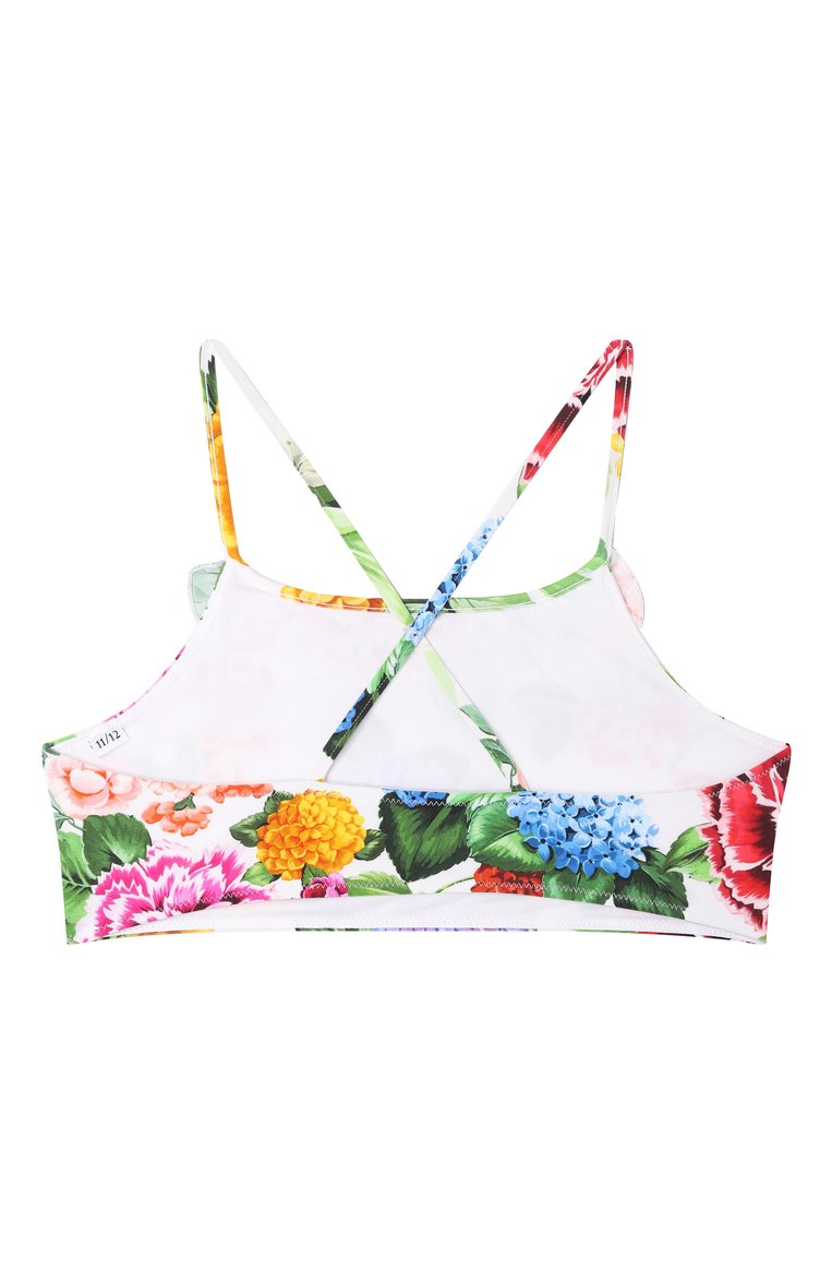Детского раздельный купальник DOLCE & GABBANA разноцветного цвета, арт. L5J833/0N04R/8-14 | Фото 4 (Нос: Не проставлено; Девочки Кросс-КТ: Купальники-пляж; Материал внешний: Синтетический материал; Автоматизация состава: Проставлено; Ростовка одежда: 8 лет | 128 см, 10 - 11 лет | 140 - 146см, 13 - 15 лет | 158 см, 12 лет | 152 см, 16 лет | 164 см)