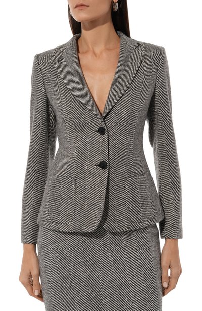 Шерстяной жакет KITON серого цвета по цене 599500 руб., арт. D56516K0519E01, фото 3 Шерстяной жакет KITON, арт. D56516K0519E01, фото 3