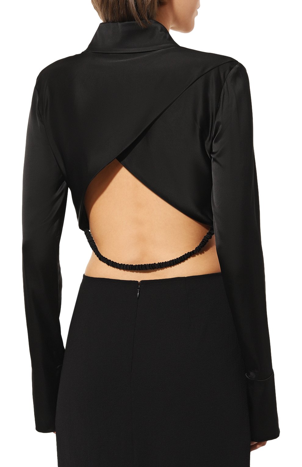 Атласная рубашка PATRIZIA PEPE, арт. 2C1479_A644, фото 4