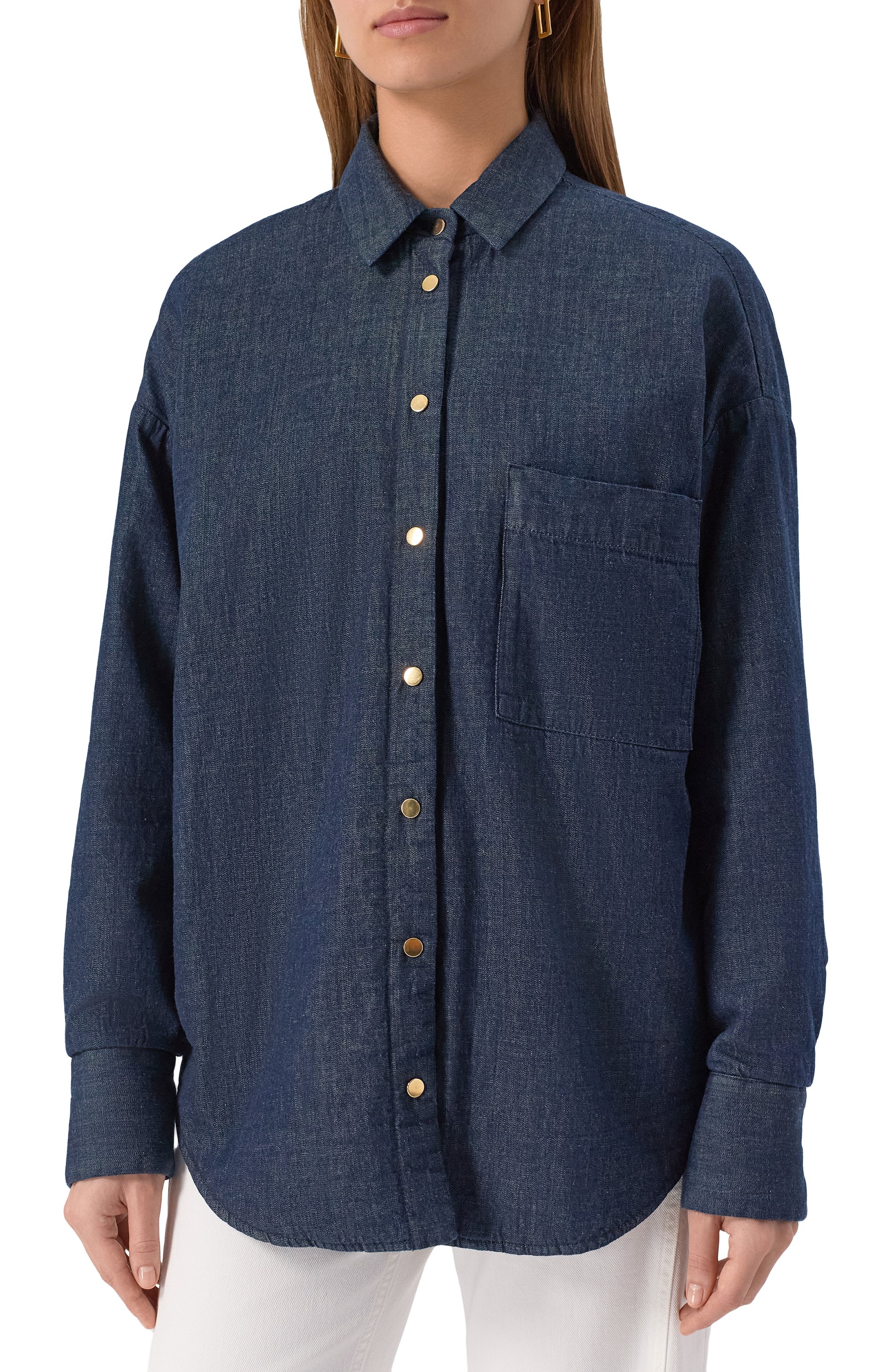 Джинсовая куртка-рубашка LORENA ANTONIAZZI, арт. P2552PI24A/9955, фото 3