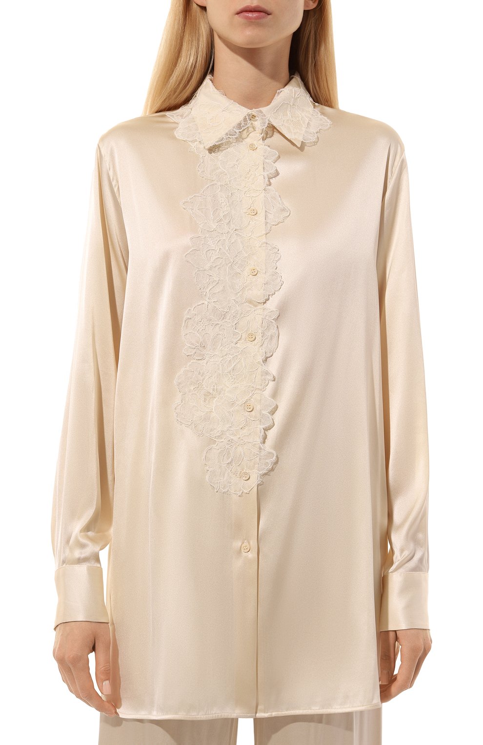 Шелковая блузка ERMANNO SCERVINO, арт. D454K606TBW, фото 3