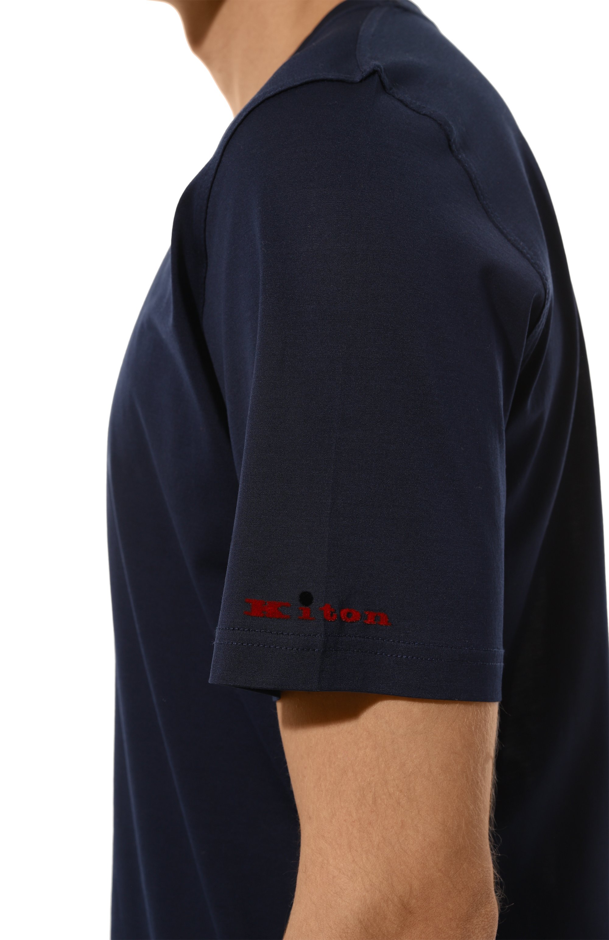 Хлопковая футболка KITON, арт. UMK116576, фото 6
