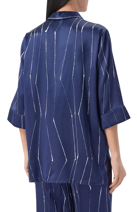 Шелковая блузка Kiton D51411K0873G03 Синий  D51411K0873G03 Фото 4