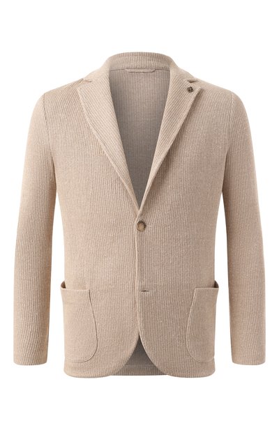 Пиджак изо льна и хлопка GRAN SASSO бежевого цвета по цене 66450 руб., арт. 57156/18652, фото 1 Пиджак изо льна и хлопка GRAN SASSO, арт. 57156/18652, фото 1