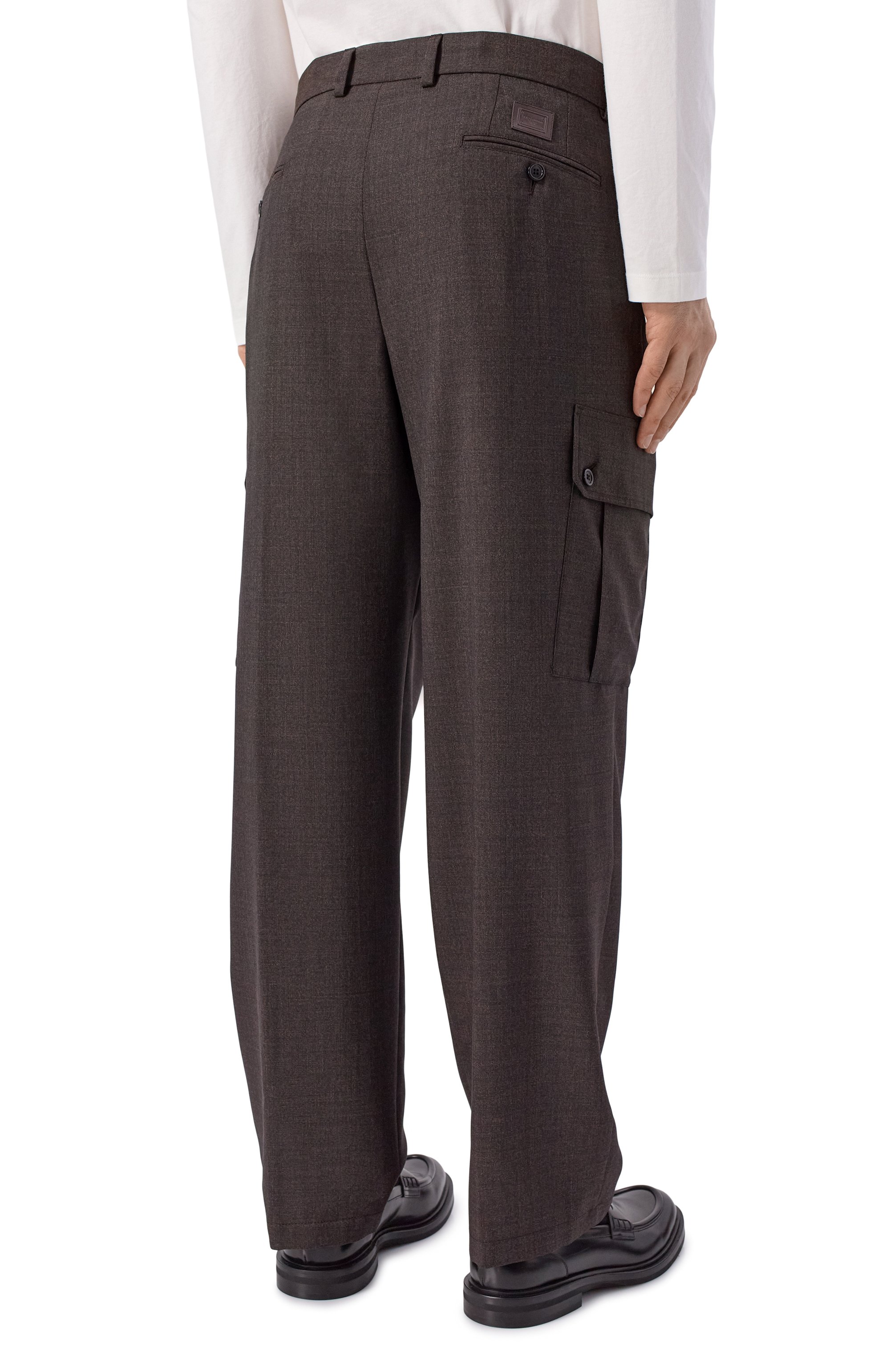 Шерстяные брюки-карго DOLCE & GABBANA, арт. GP100T/HU2B0, фото 4