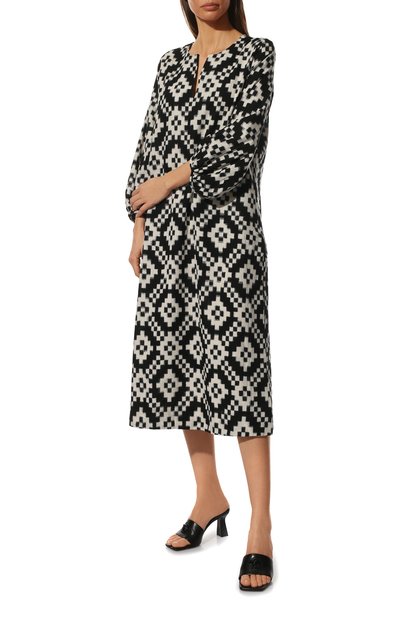Хлопковая туника KLEED LOUNGEWEAR, арт. D0RCAS BLACK KAFTAN, фото 3