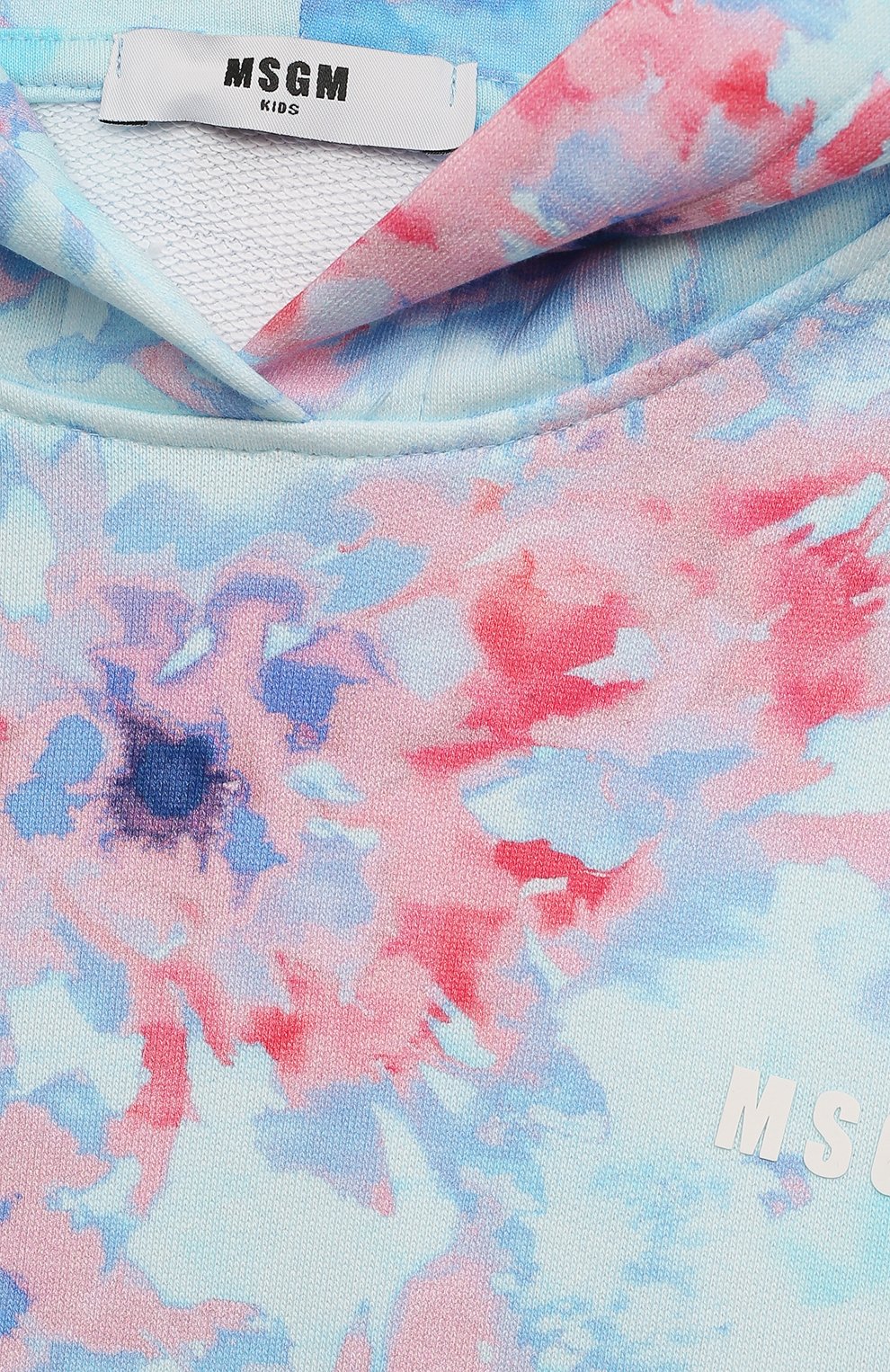 Хлопковое худи MSGM KIDS, арт. MS028947, фото 3