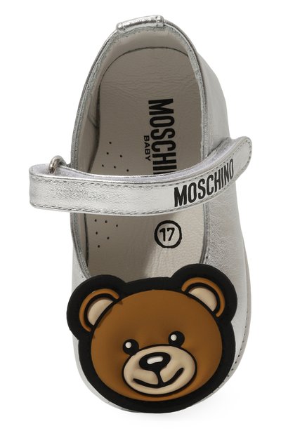 Кожаные пинетки MOSCHINO, арт. 80391/VAR2/15-19, фото 4