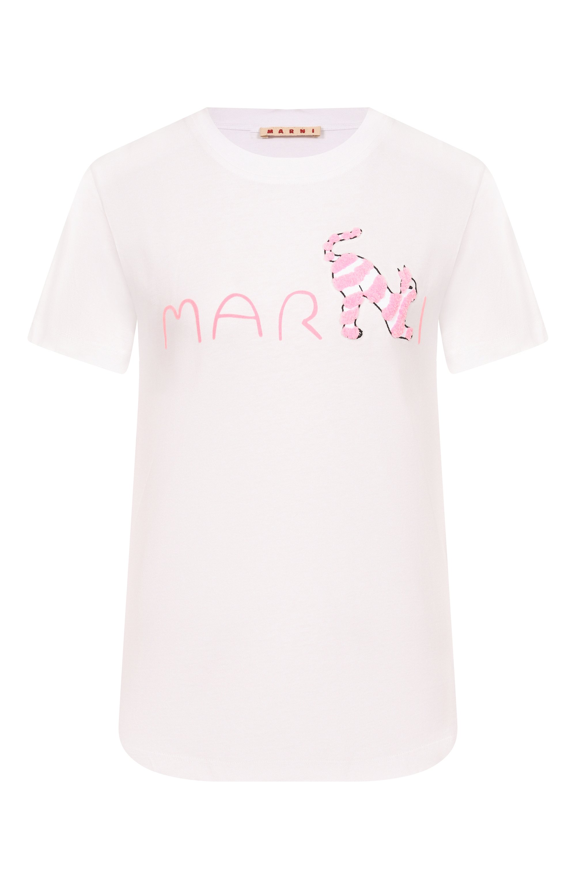 Хлопковая футболка MARNI, арт. THJE0293S3/USCY84, фото 1