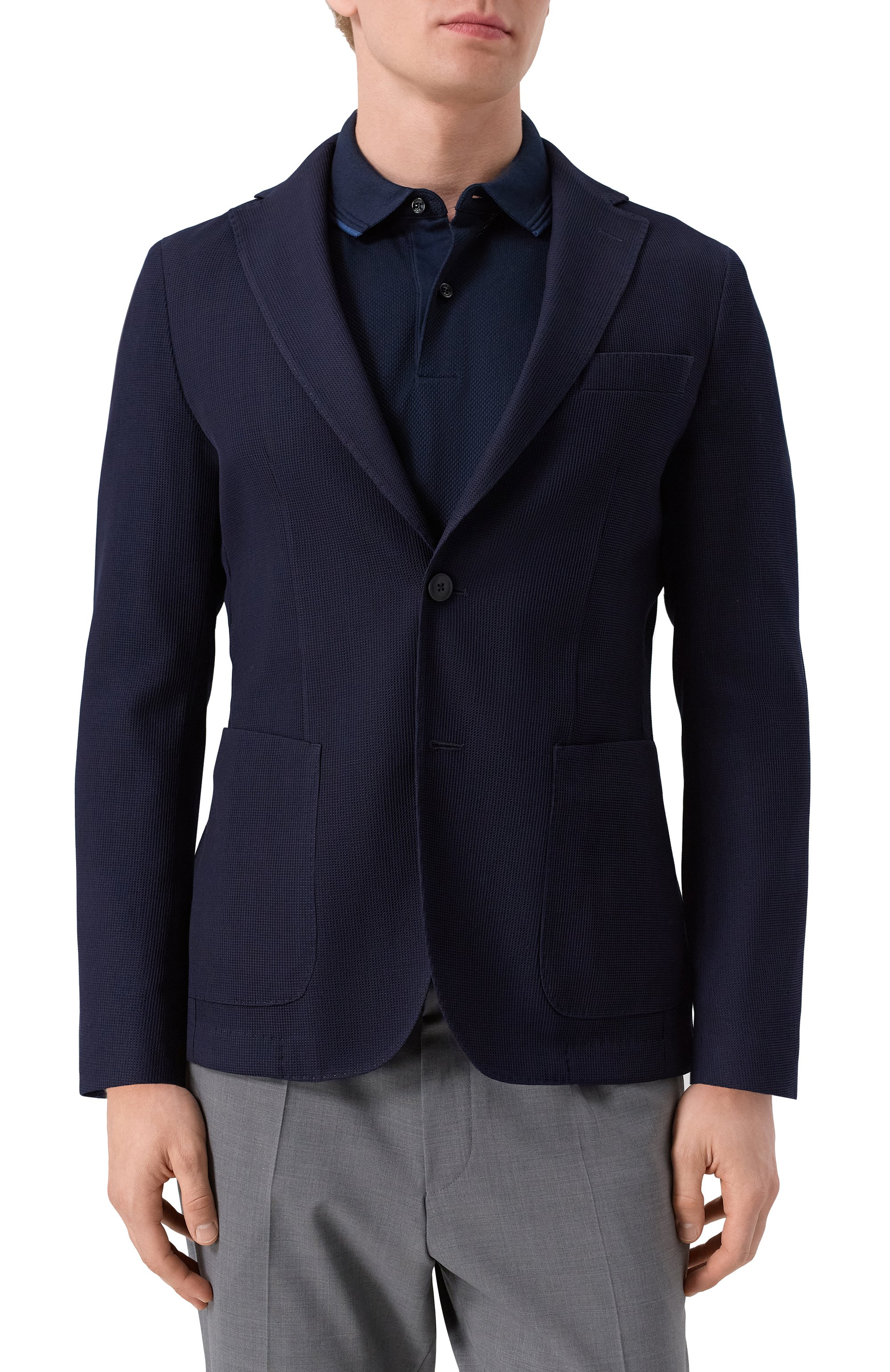 Пиджак из шерсти и хлопка BOSS, арт. 50545828, фото 5